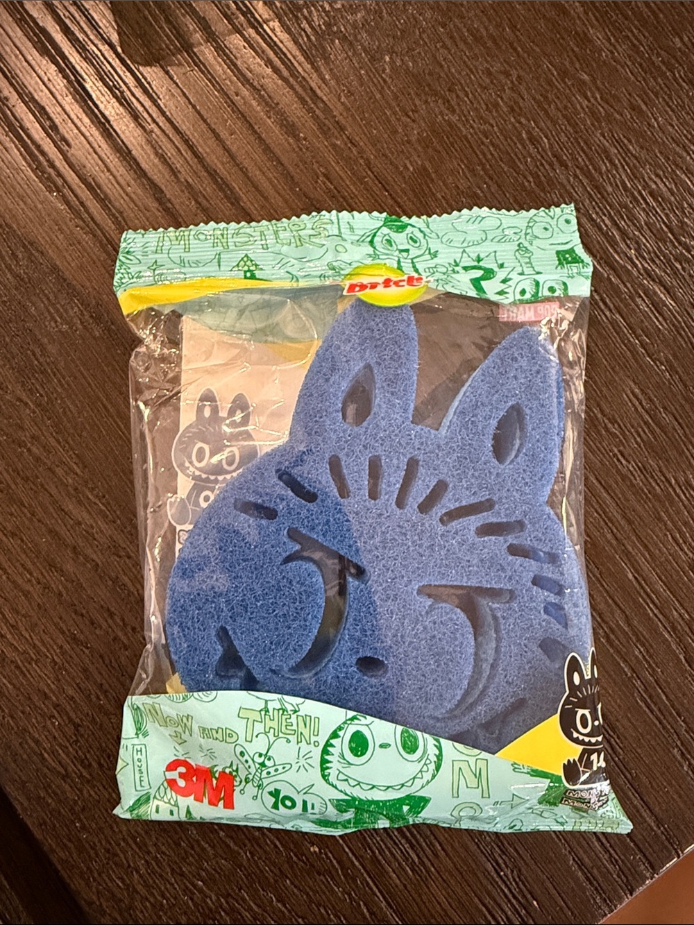 Labubu scotch brite sponge